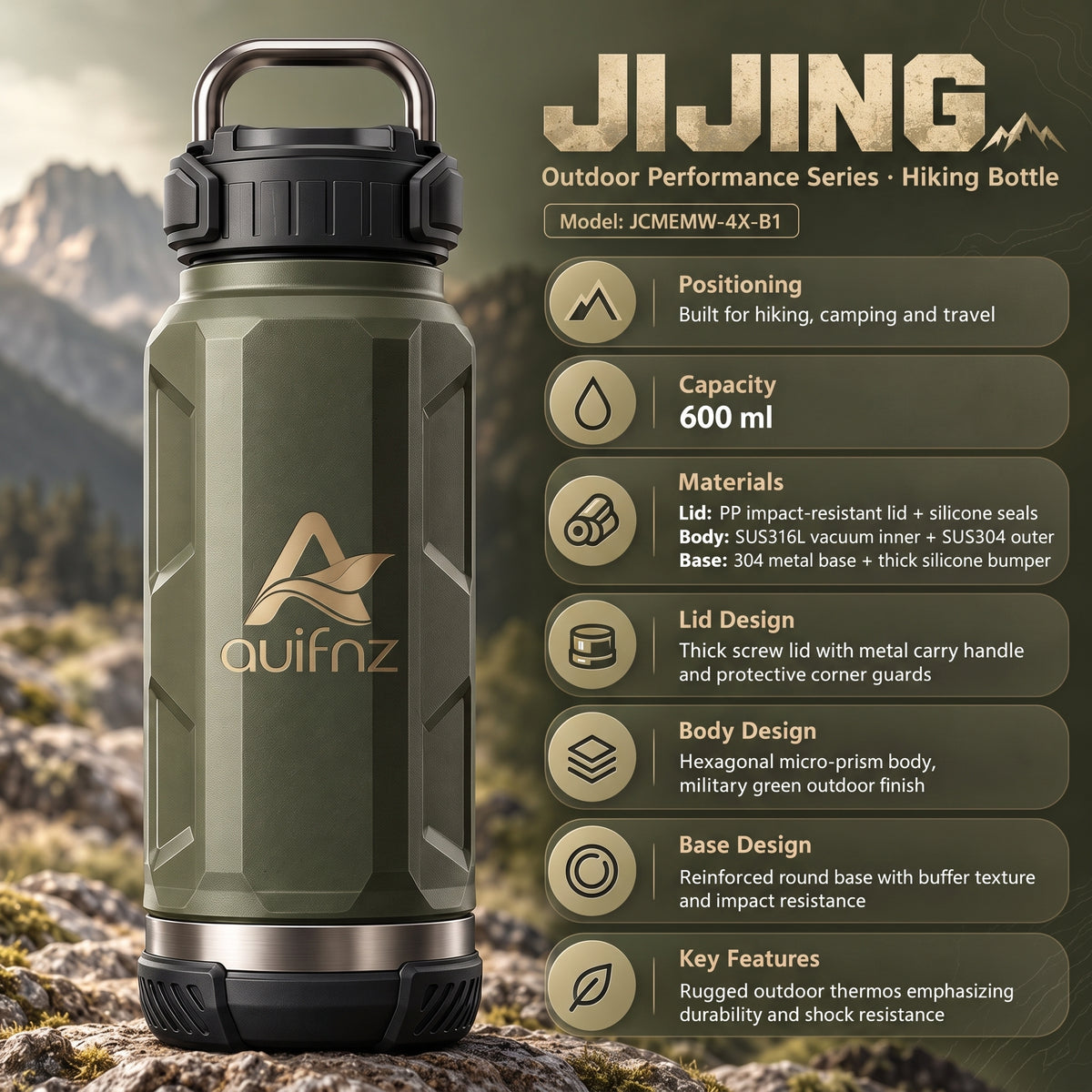 Extreme Outdoor Thermos Bottle